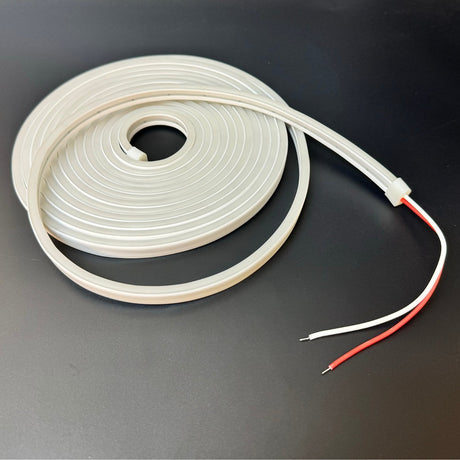 Mini Warm White Neon Flex 12V 6x12mm 120LEDs/m IP65 50 Metre Roll - UK LED Lights