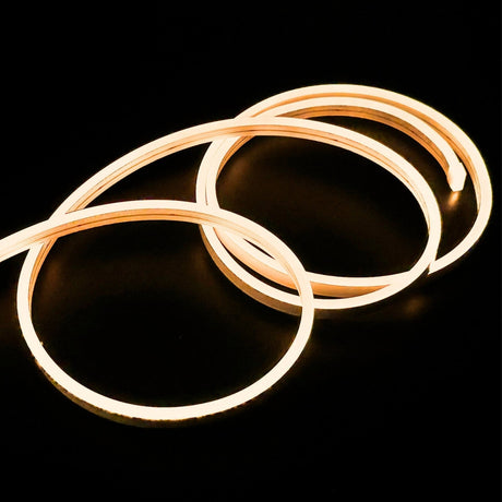 Mini Warm White Neon Flex 3000K 12V 6x12mm IP65 Waterproof 1cm Cut - UK LED Lights