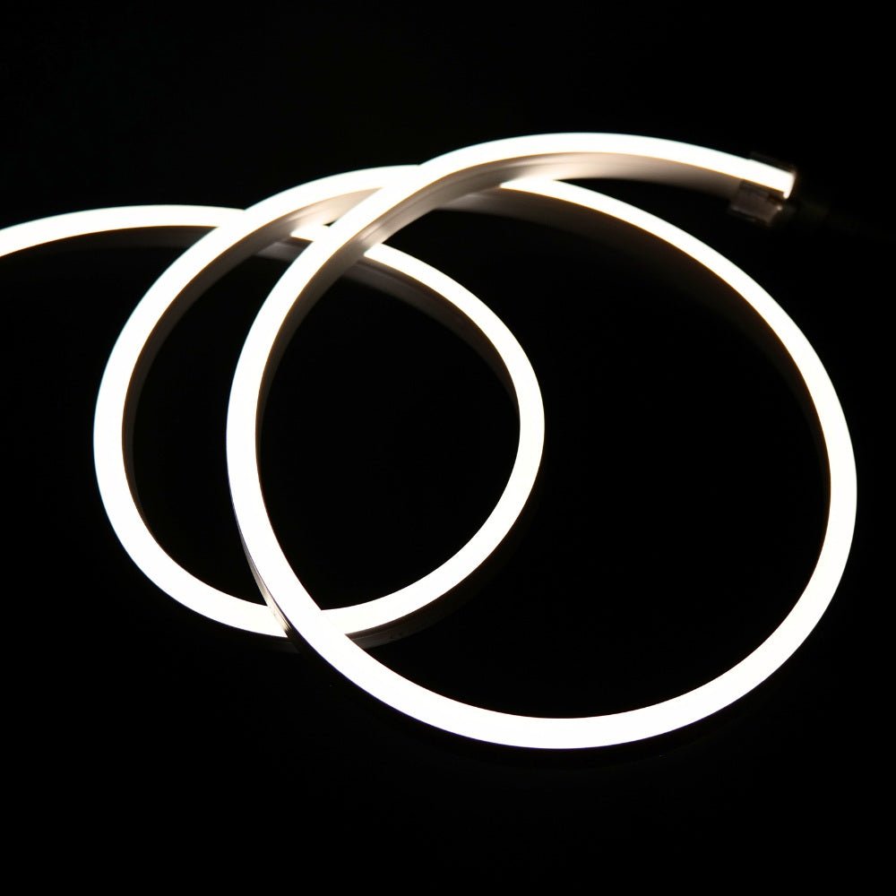 Natural White LED Neon Flex 4000K 24V 10x20mm IP68 Waterproof 12.5cm Cut - UK LED Lights