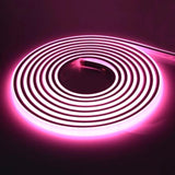 Pink COB LED Strip Light 220V 240V 288 LEDs/m IP65 with UK Plug - UK LED Lights