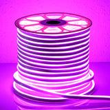 Pink LED Neon Flex AC 220V 240V 8x16mm 120LEDs/m IP65 Waterproof with UK Plug - UK LED Lights