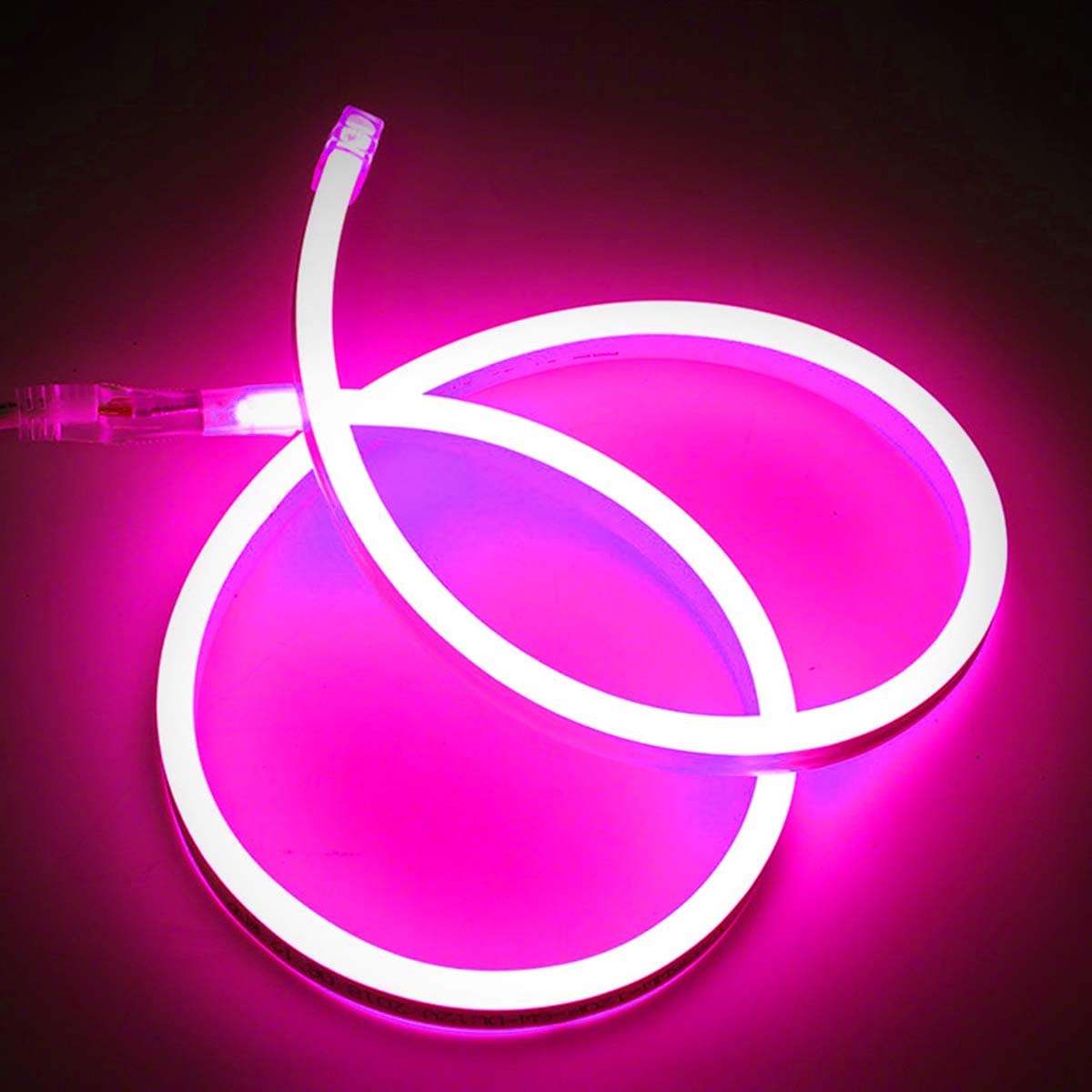 Pink Neon Flex 220V 240V 8x16mm 120LEDs/m IP65 Waterproof with UK Plug - UK LED Lights