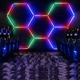 RGB Hexagrid LED Hexagon Ultrabright LED Multicolour Hex Lights - Eight Hex Grid - UK LED Lights