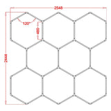 RGB Hexagrid LED Hexagon Ultrabright LED Multicolour Hex Lights - Eight Hex Grid - UK LED Lights