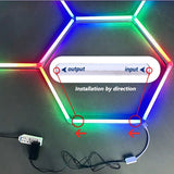 RGB Hexagrid LED Hexagon Ultrabright LED Multicolour Hex Lights - Eight Hex Grid - UK LED Lights