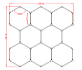 RGB Hexagrid LED Hexagon Ultrabright LED Multicolour Hex Lights - Eight Hex Grid - UK LED Lights