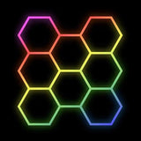 RGB Hexagrid LED Hexagon Ultrabright LED Multicolour Hex Lights - Eight Hex Grid - UK LED Lights