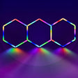 RGB Hexagrid LED Hexagon Ultrabright LED Multicolour Hex Lights - Three Hex Grid - UK LED Lights