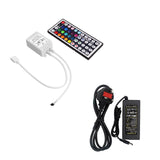 RGB IR Controller 12V with Remote & 5A Power Adapter - UK LED Lights