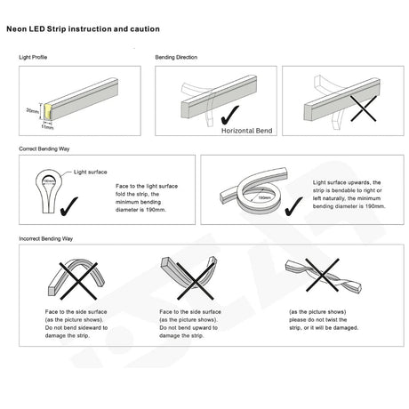 RGB LED Neon Flex 220V 240V 10x18mm IP65 Bluetooth App Control with Remote - UK LED Lights