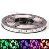 RGB LED Strip 12V 5050 IP20 Non - Waterproof 60LED/m 5 Metre - UK LED Lights