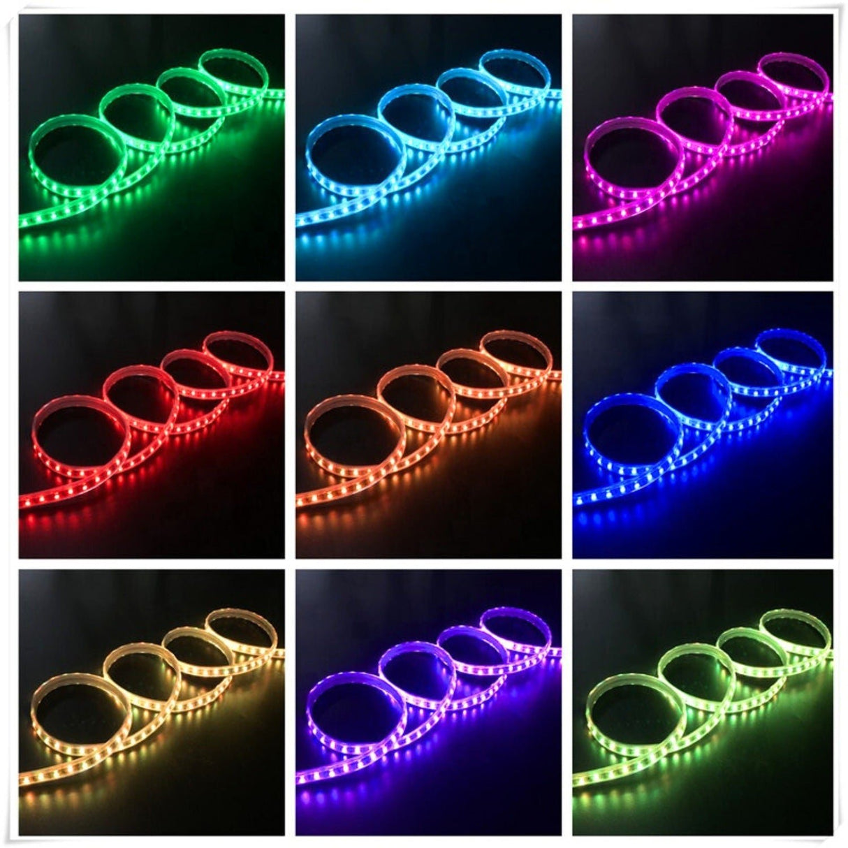 RGB LED Strip 12V IP65 Waterproof 60LED/m 5 metre Kit - UK LED Lights