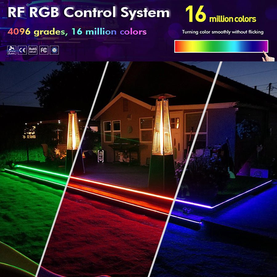 RGB LED Strip 220V 240V 120LEDs/m WiFi Tuya APP LED controller with 24key Remote - UK LED Lights