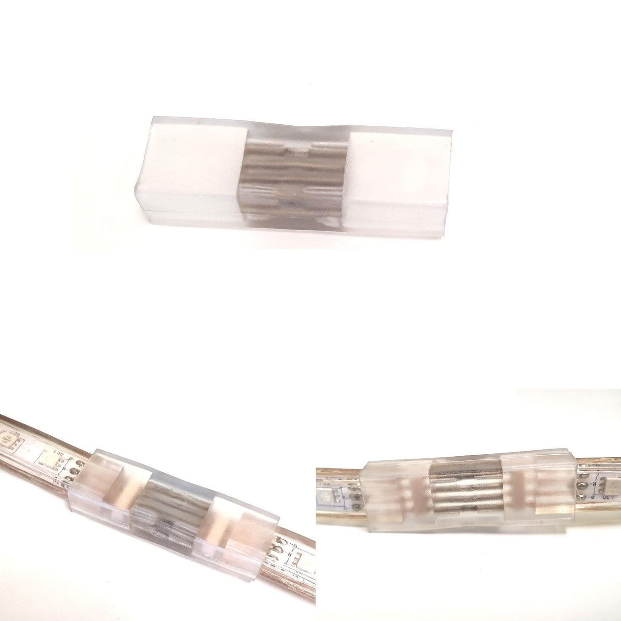 RGB LED Strip 220V 240V 60LEDs/m Accessories T, L, Straight Connector - UK LED Lights