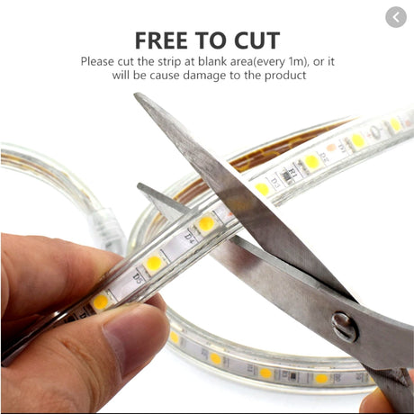 RGB LED Strip 220V 240V IP65 60LED/m Dimmable with Remote Kit - UK LED Lights