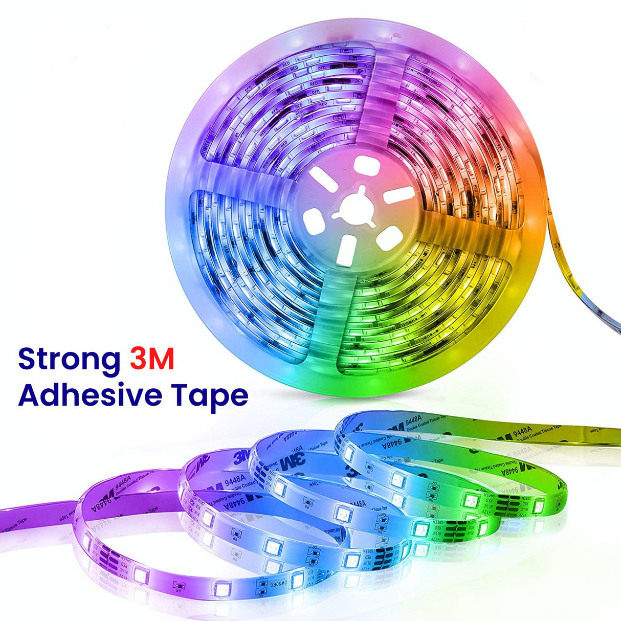 RGB LED Strip 24V 10 Metre One Length IP65 Waterproof 60LED/m with WIFI App Control to work with Google & Alexa Kit - UK LED Lights