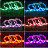 RGB LED Strip 5050 220V 240V 144LEDs/m IP65 Dimmable with Remote - UK LED Lights