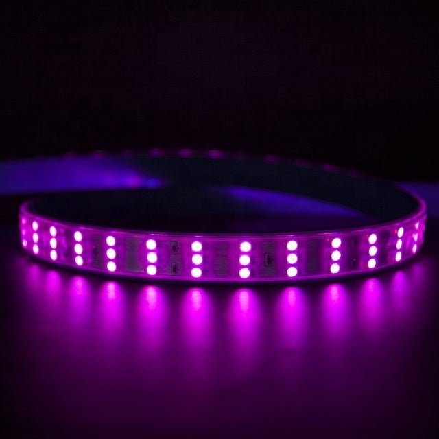 RGB LED Strip 5050 220V 240V 144LEDs/m IP65 Dimmable with Remote - UK LED Lights