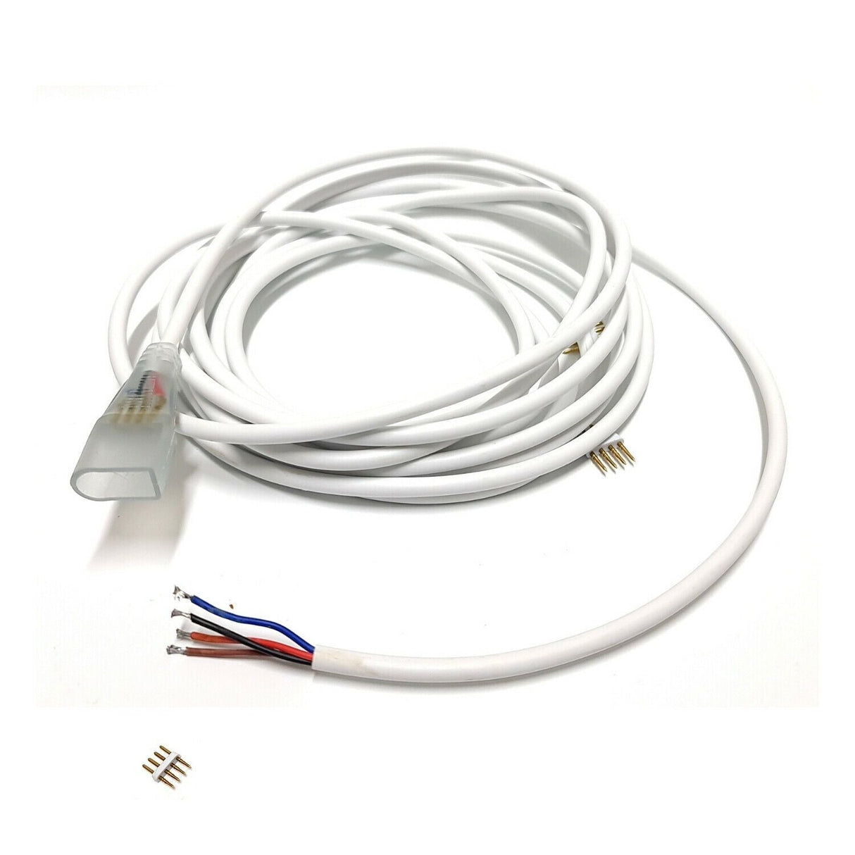 RGB LED Strip 60 LEDs/m 220V 240V Accessories 4pin T/ L/ Corner Straight Connector - UK LED Lights