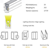 Silicone LED Neon Flex Diffuser Body for LED Strip 12x20mm - UK LED Lights