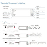 Skydance Digital Pixel RGB Controller 5 - 24VDC WiFi & RF RGB/RGBW SPI LED Controller WT - SPI (Tuya App) WS2811 with Remote - UK LED Lights