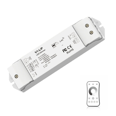 Skydance Single Colour 1CH*15A 12 - 48VDC CV Controller, Push - Dim V1 - L/P with R6 - 1 Remote - UK LED Lights