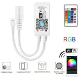 Smart WiFi IR Controller for RGB Led Strip Light with 21 Keys Remote, Compatible with Alexa & Google - UK LED Lights