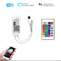 Smart WiFi IR Controller for RGB Led Strip Light with 21 Keys Remote, Compatible with Alexa & Google - UK LED Lights