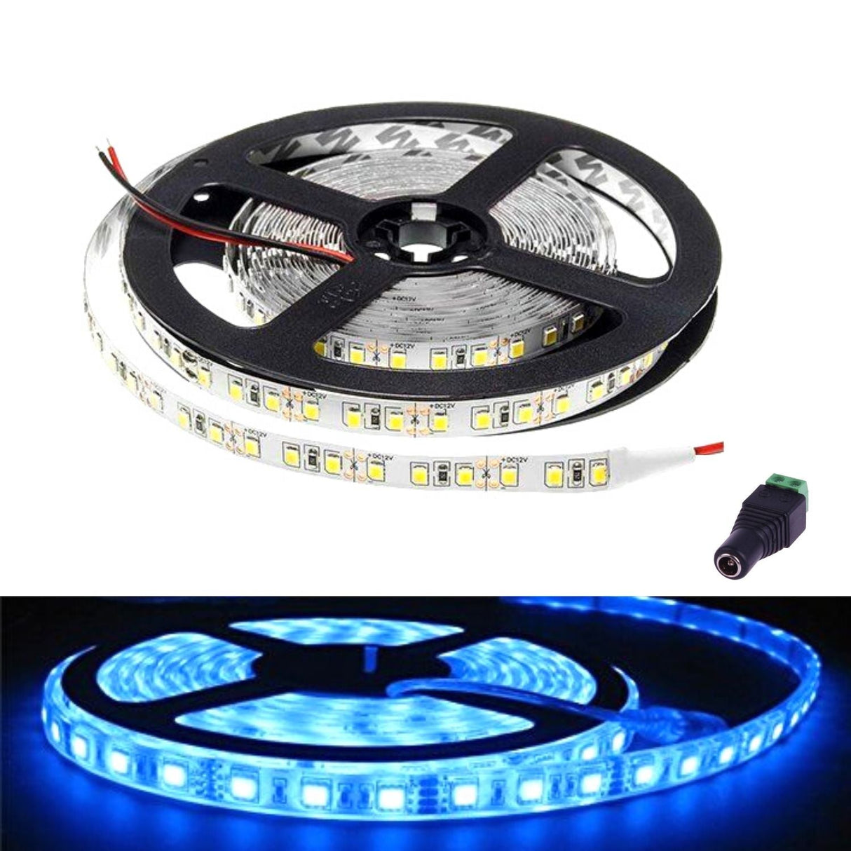 SMD5050 Blue LED Strip 12V IP65 Waterproof 60LED/m 5 metre - UK LED Lights