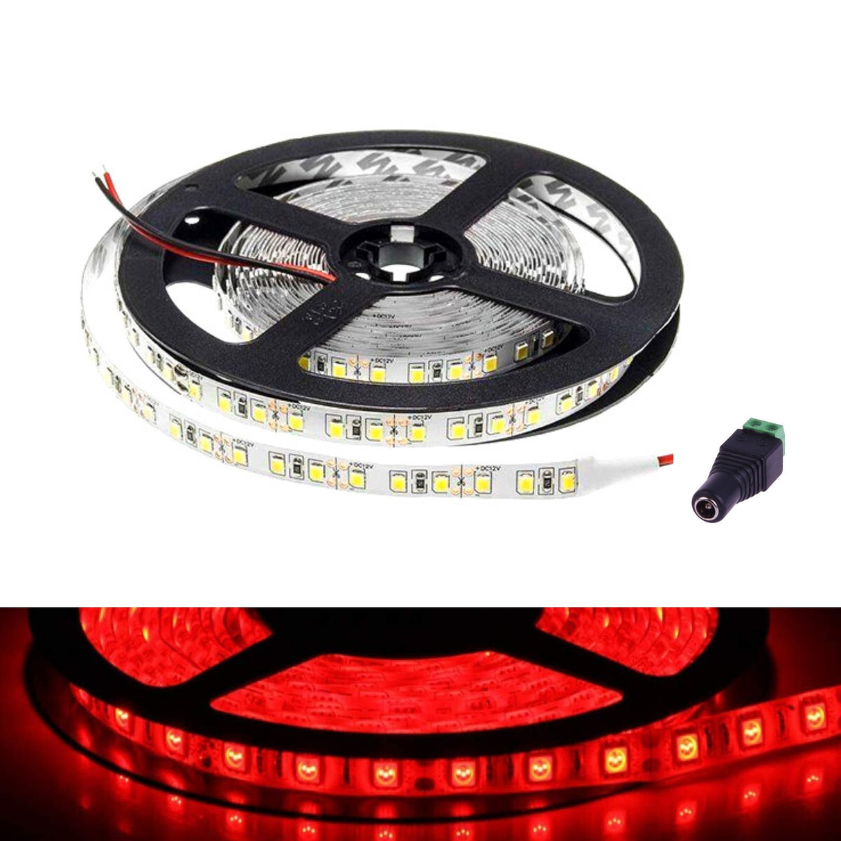 SMD5050 Red LED Strip 12V IP65 Waterproof 60LED/m 5 metre - UK LED Lights