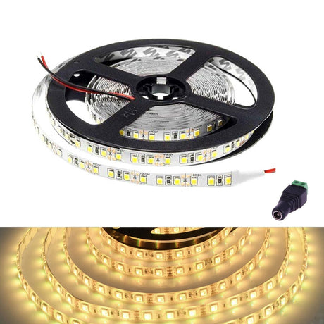 SMD5050 Warm White LED Strip 12V IP65 Waterproof 60LED/m 5 metre - UK LED Lights