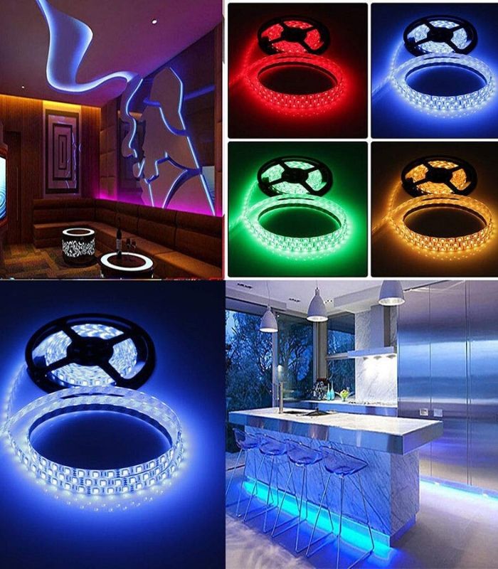 SMD5050 WiFi Wireless Control RGB LED Strip 12V IP65 Waterproof 150LED 5m Full Kit Compatible with Alexa and Google Home - UK LED Lights