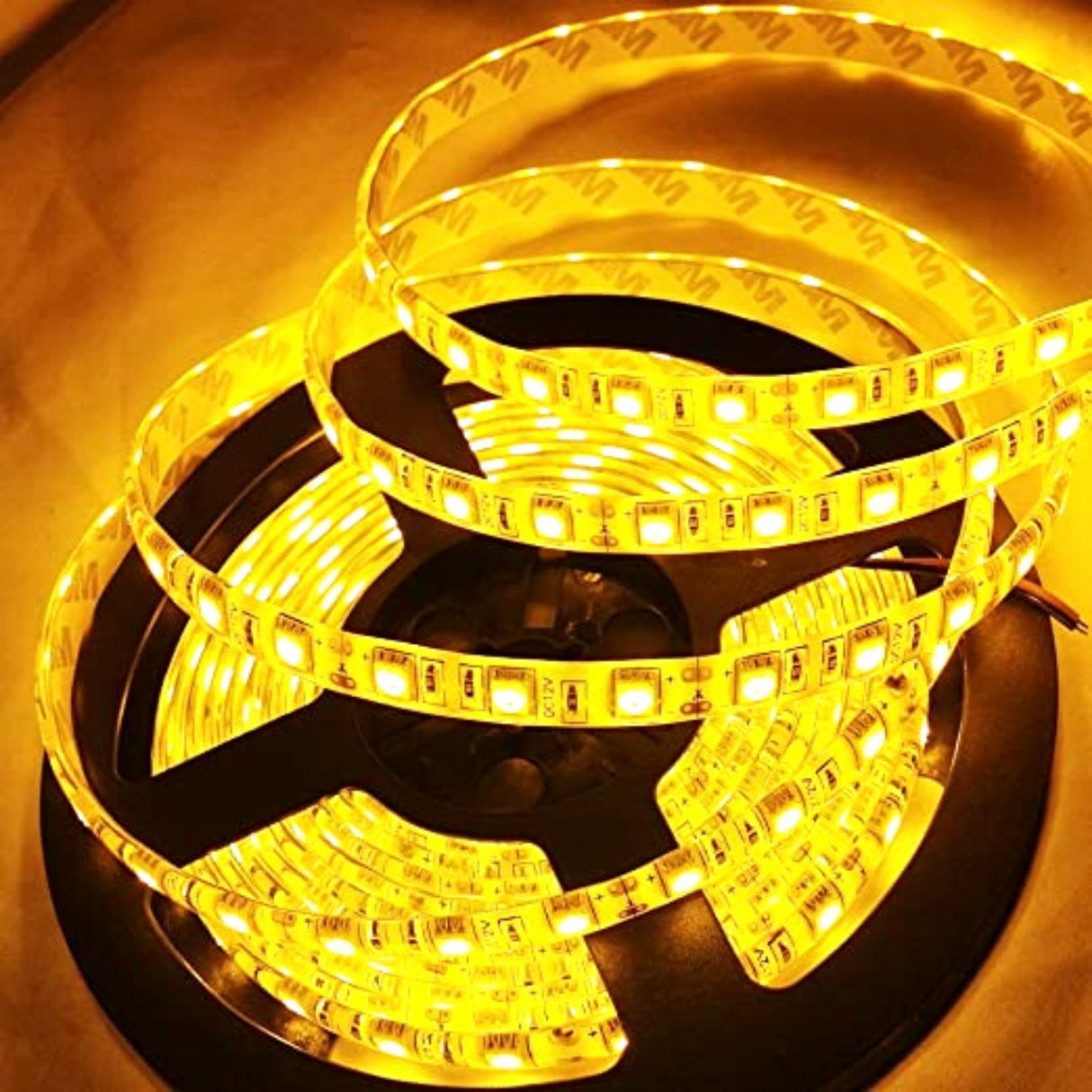 SMD5050 Yellow LED Strip 12V IP65 Waterproof 60LED/m 5 metre - UK LED Lights