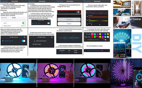 SP108E WiFi Controller DC 5V - 24V for SK6812 SK6812 - RGBW WS2812 WS2813 WS2811 AL2815 Digital Pixel Strip Light & Neon Flex - UK LED Lights