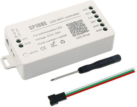 SP108E WiFi Controller DC 5V - 24V for SK6812 SK6812 - RGBW WS2812 WS2813 WS2811 AL2815 Digital Pixel Strip Light & Neon Flex - UK LED Lights