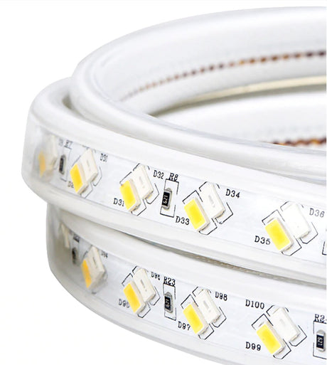 Tricolour LED Strip Light 220V 240V 5730 Warm White, Blue, Purple IP65 120LED/m Kit - UK LED Lights