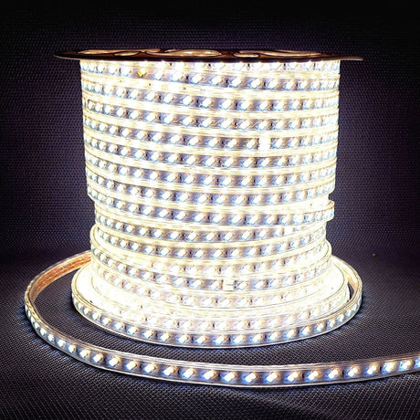 Tricolour LED Strip Light 220V 240V 5730 Warm White, Natural White, Cool White IP65 120LED/m Kit - UK LED Lights