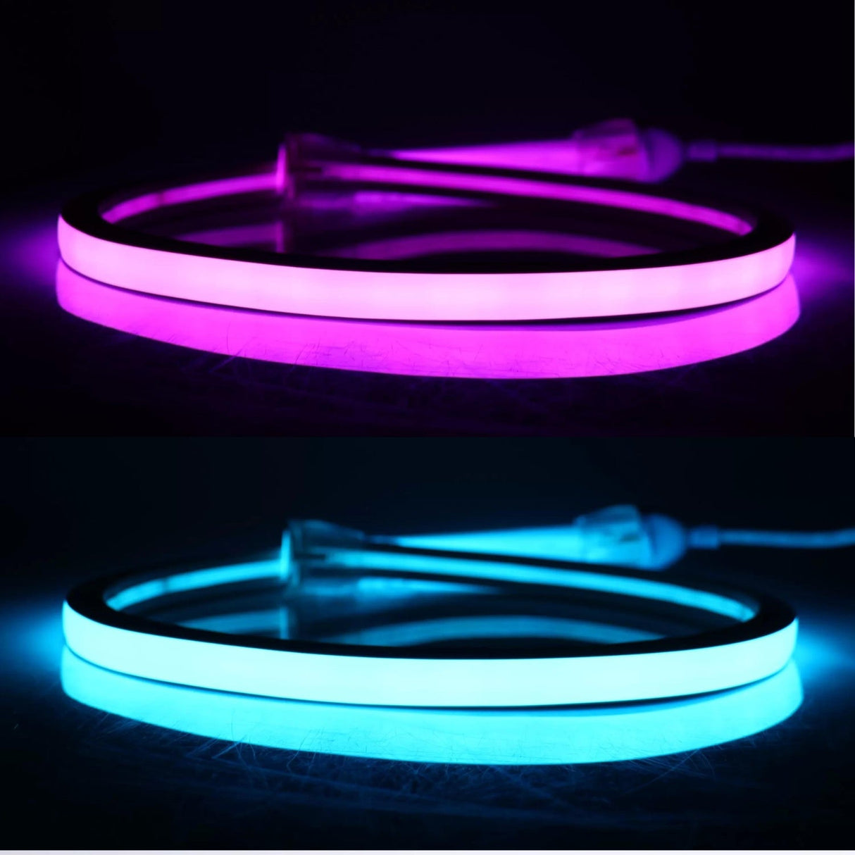 Ultra Long 18x16mm RGB Neon Flex 48V IP68 Top Bend Waterproof 30 Metre - UK LED Lights