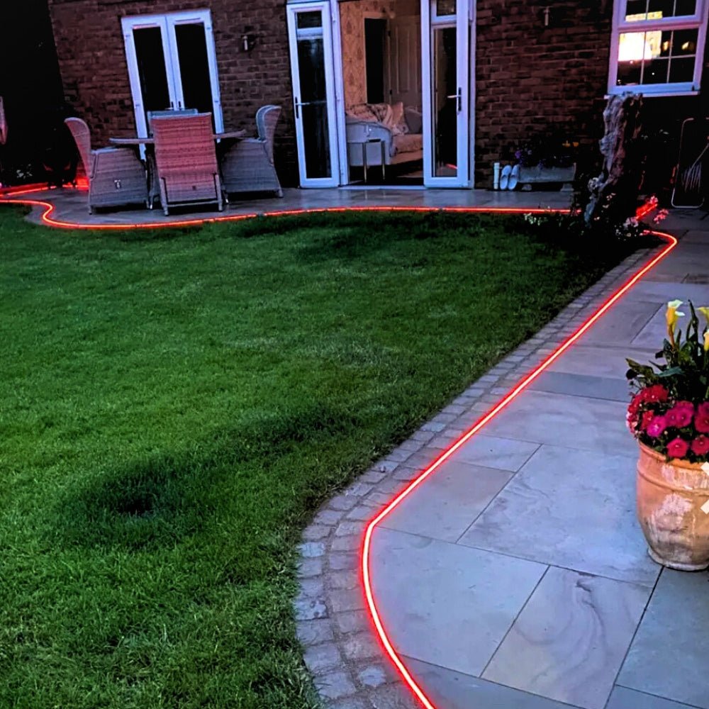 Ultra Long RGB Neon Flex 48V 10x20mm IP68 Waterproof 30 Metre - UK LED Lights