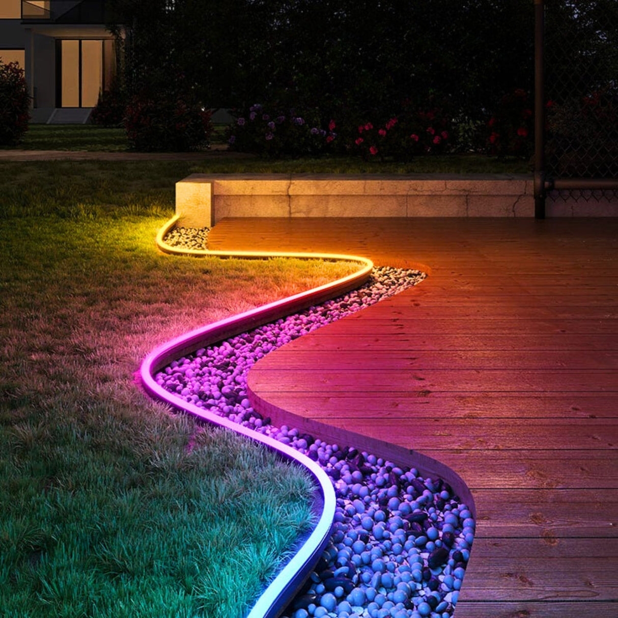 Ultra Long RGB Neon Flex 48V 10x20mm IP68 Waterproof 30 Metre - UK LED Lights