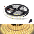 Warm White LED Strip 12V IP65 Waterproof 60LED/m 5 metre with 3M Adhesive Tape Full Kit - UK LED Lights