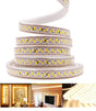 Warm White LED Strip 220V 240V 180LEDs/m SMD5730 IP65 with UK Plug - UK LED Lights