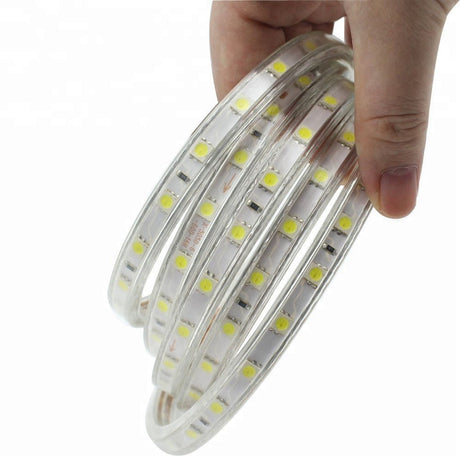 Warm White LED Strip Light 220V 240V 2835 IP65 Waterproof 120LED/m Full Kit - UK LED Lights