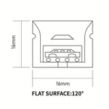 Warm White Neon Flex 3000K 16x16mm 220V 240V Top Bend IP65 10cm Cut with UK Plug - UK LED Lights