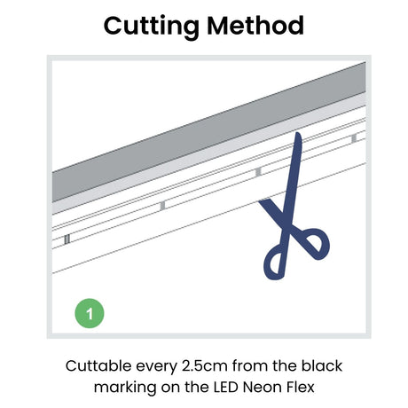 Warm White Neon Flex 3000K 24V Top Bending 10x6mm IP65 Waterproof 280LEDs/m - UK LED Lights