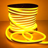 Yellow Neon Flex 220V 240V 8x16mm 120LEDs/m IP65 Waterproof with UK Plug - UK LED Lights